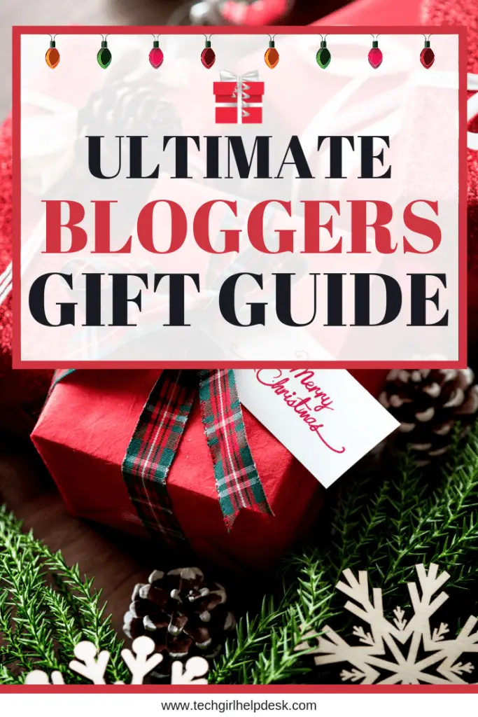 Gift ideas for the blogger in your life. Practical and novelty gift ideas for the blogger who is serious about blogging. Gifts that will support and encourage your aspiring blogger. #blogging #blogresources #christmas